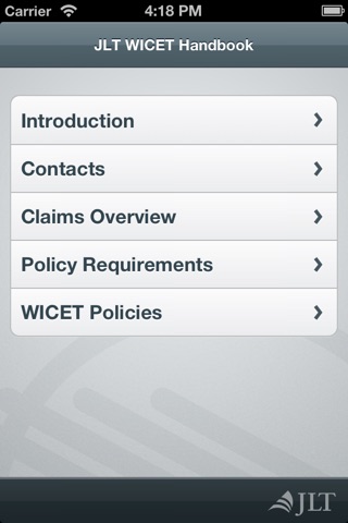 JLT WICET screenshot 2