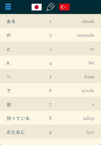 Easy Learning Japanese - Translate & Learn - 60+ Languages, Quiz, frequent words lists, vocabulary screenshot 2