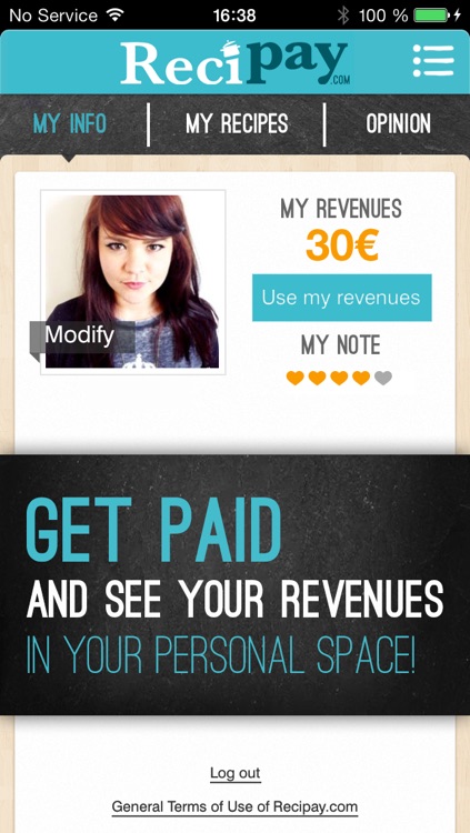 Recipay.com: cook, post, get paid!