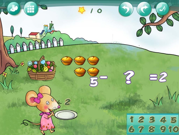 Cake and Fruit:Delicious Number-Kimi's Picnic:Primar Math Free HD