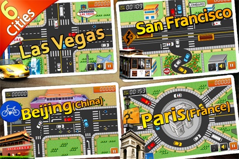 City Traffic HD: Control Traffics in 6 Cities!