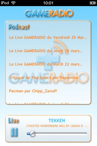 Gameradio.fr screenshot 2