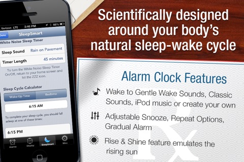 SleepSmart Insomniac Sleep Genius: Best Sleep and Awakening Ever with Alarm Clock, Sleep Cycle and White Noise Sound Machine! screenshot 4