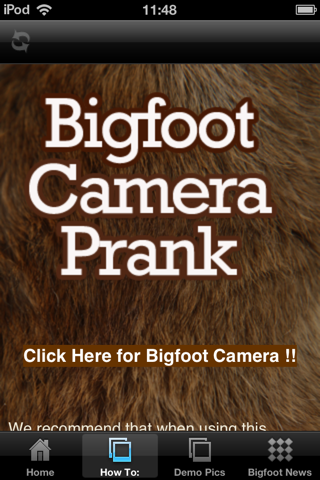 Bigfoot Camera Prank screenshot 2