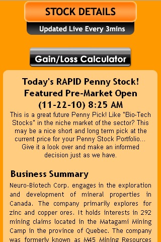 Rapid Penny Stock Chaser screenshot 2