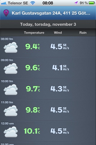 TheWeatherApp screenshot 3