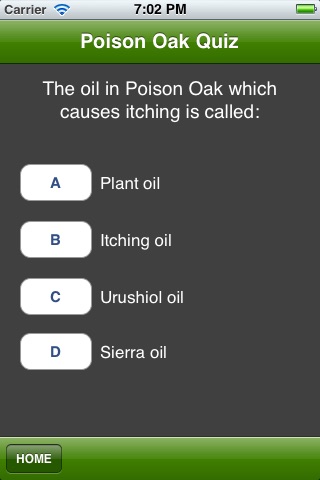 Poison Oak Quiz screenshot 3