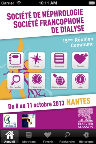 Congrès SN-SFD 2013 screenshot 2