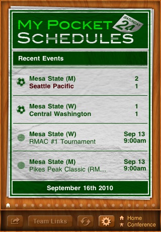 Official Mesa State Mavericks Application Edition for My Pocket Schedules screenshot 3