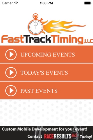 Fast Track Timing Results App screenshot 2