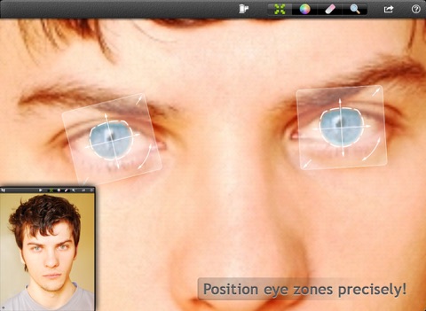 ColorEyes for iPad - Realistic Eye Color Changer screenshot 2