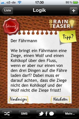 Brainteaser - Die besten und kniffeligsten Rätselaufgaben für Vorstellungsgespräche screenshot 2