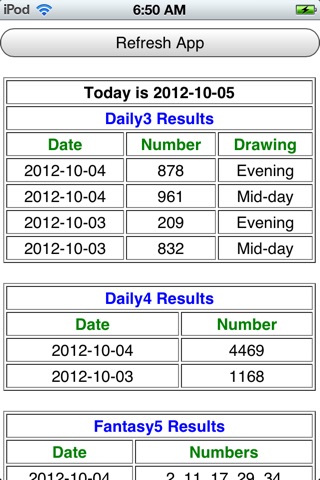 CA Lottery Results screenshot 2