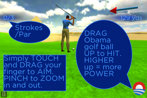 Obama Golf Around The World Free Lite Edition - Fly Worldwide Golfing on the Tax Payer Dime screenshot 4