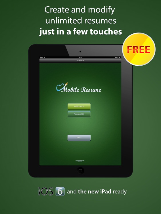 Pocket Mobile Resume