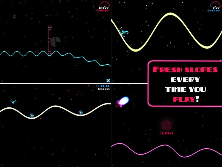 Ski On Neon HD screenshot-4