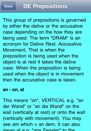 DE Prepositions screenshot 3