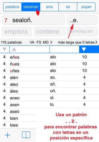 Español Words Finder PRO screenshot 4