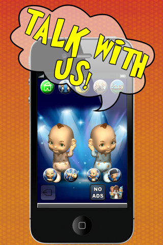 Talking Friends - Baby Twins, Firefighter, Princess, Cat and Mouse screenshot 2