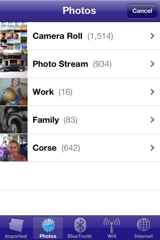 PhotoShare -Share your Photos by Bluetooth, USB and Wifi screenshot 3