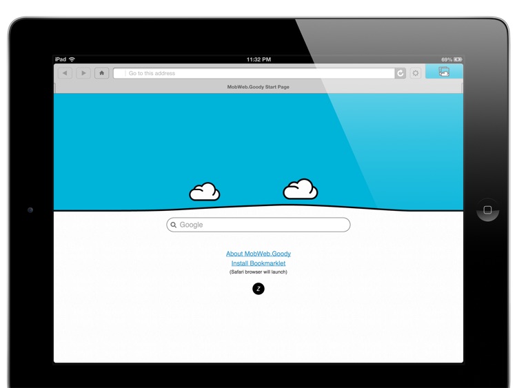 Full Screen Capture - MobWeb.Goody for iPad