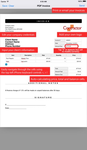 Simple Invoice Maker | Create PDF from your iPhoneのおすすめ画像4