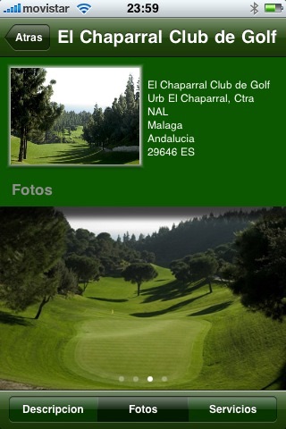 Golfspain for iPhone screenshot 3