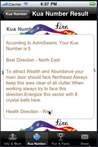Kua Number Calculator
