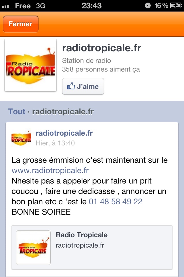Radio Tropicale screenshot 4