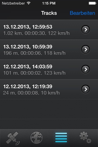 Triptracker - record GPS tracks screenshot 3