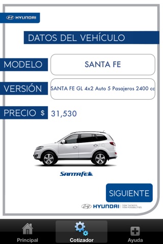 Cotizador Hyundai screenshot 3