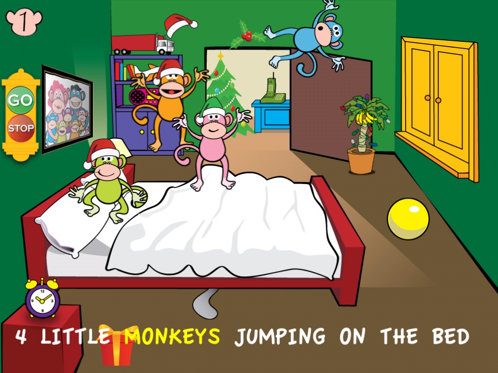 Five Little Monkeys Christmas HD screenshot 2