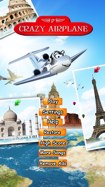 Crazy Airplane Lite - Take the air and fly over the world - Free Version