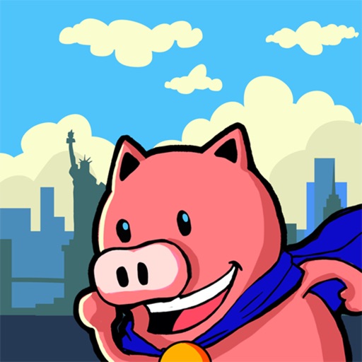 Mine The Bacon - An exciting racing game- Iggy Piggy in New York City iOS App