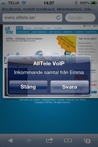 AllTele VoIP screenshot 2