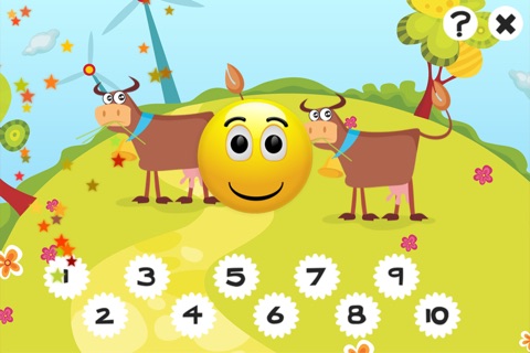123 Farm counting game for children: Learn to count the numbers 1-10 with pets and animals of the barn screenshot 3