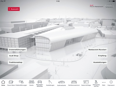 Audi Forum Ingolstadt, Audi Forum Neckarsulm screenshot 3