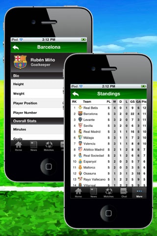 Spanish La Liga 2011/12 Lite screenshot 2