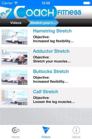 PlayCoach™ Fitness Stretching for Sports screenshot 2