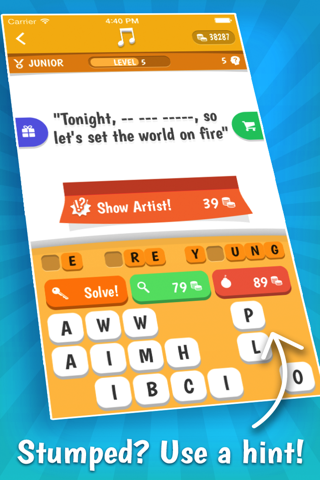 Song Quiz – The Free Lyric Guessing Game screenshot 3