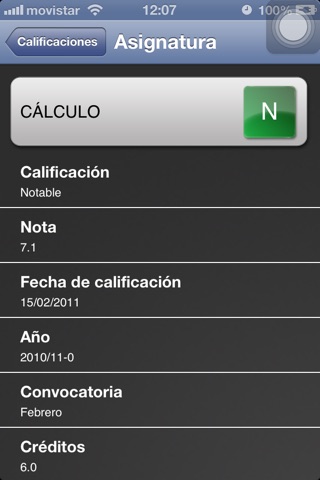 Consulta de Calificaciones UZA screenshot 4