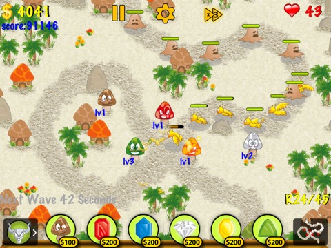 Mushroom Farm Defense HD screenshot 2