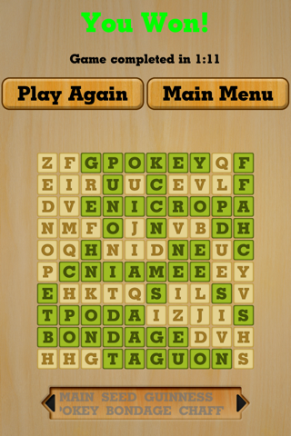 Word Search by Purple Buttons screenshot 3