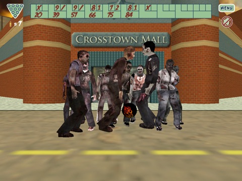 Zombile Bowling HD screenshot 4