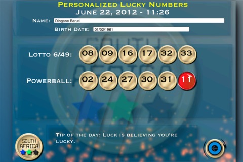 Lotto South Africa - Lucky Numbers screenshot 4