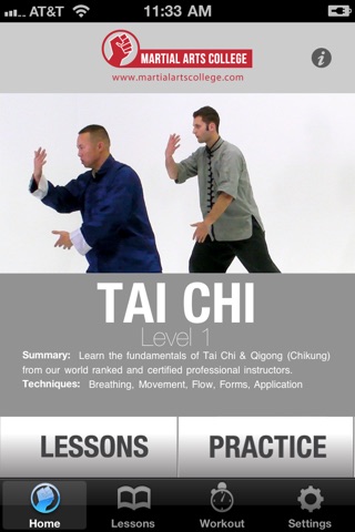 Tai Chi Qi Gong Lessons 1 - M.A.C. Martial Arts College screenshot 2