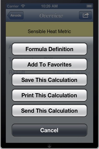 HVAC Formulator screenshot 2