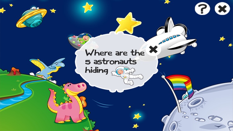 Space learning game for children age 2-5: Train your skills for kindergarten, preschool or nursery school