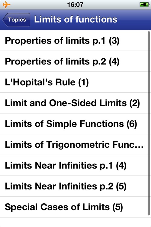 Calculus Formulas