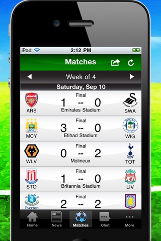 English Premier League 2011/12 Lite screenshot 3